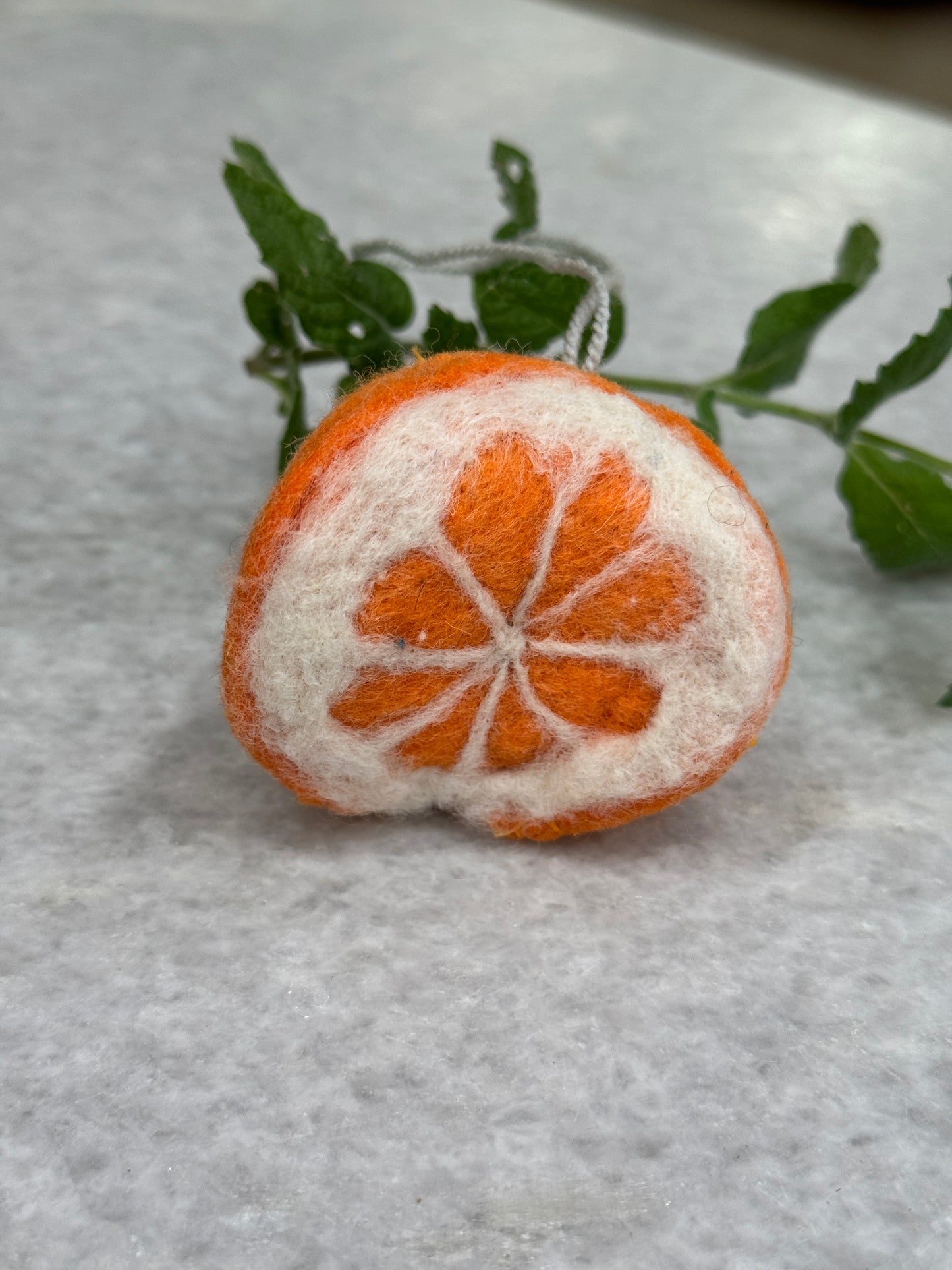 Felt Orange Ornament