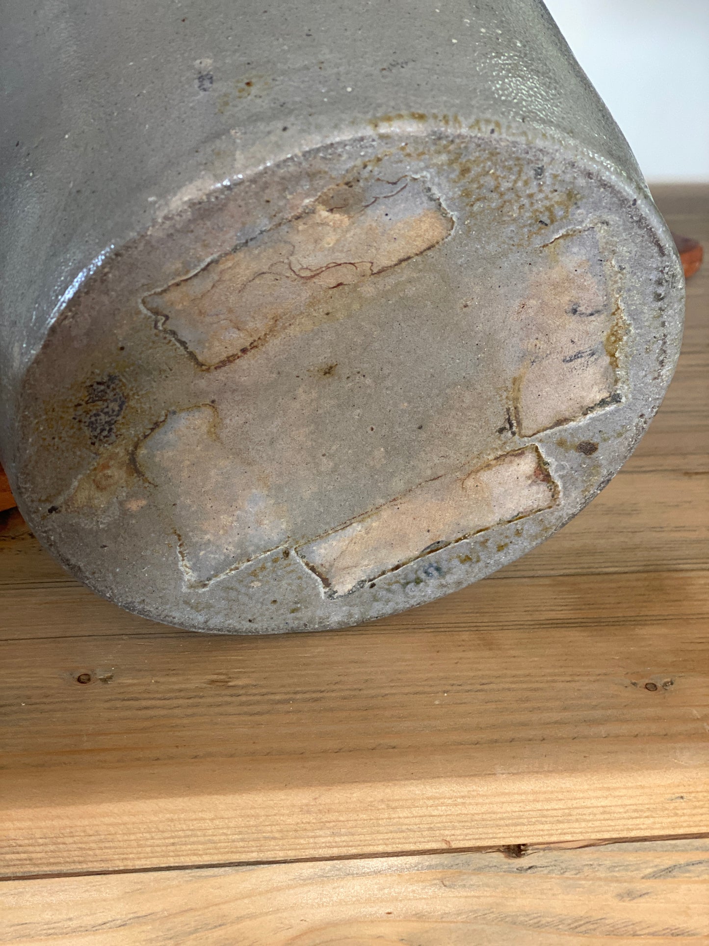 Remmey Blue and Cream Crock, c. 1860’s