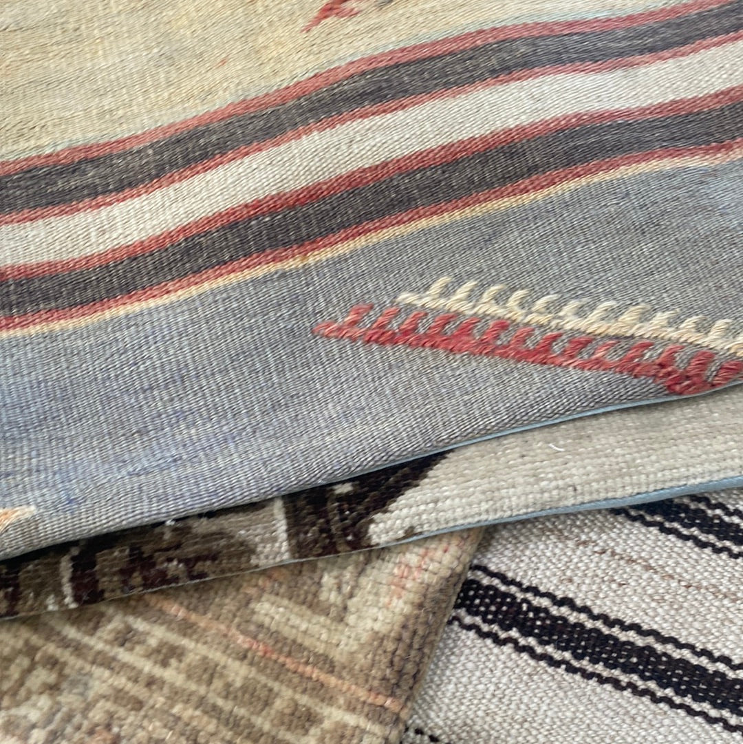 “Esme” Vintage Kilim Wool Pillow 16 x 16