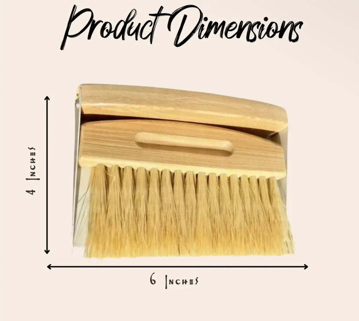 Bamboo Dustpan and Brush set