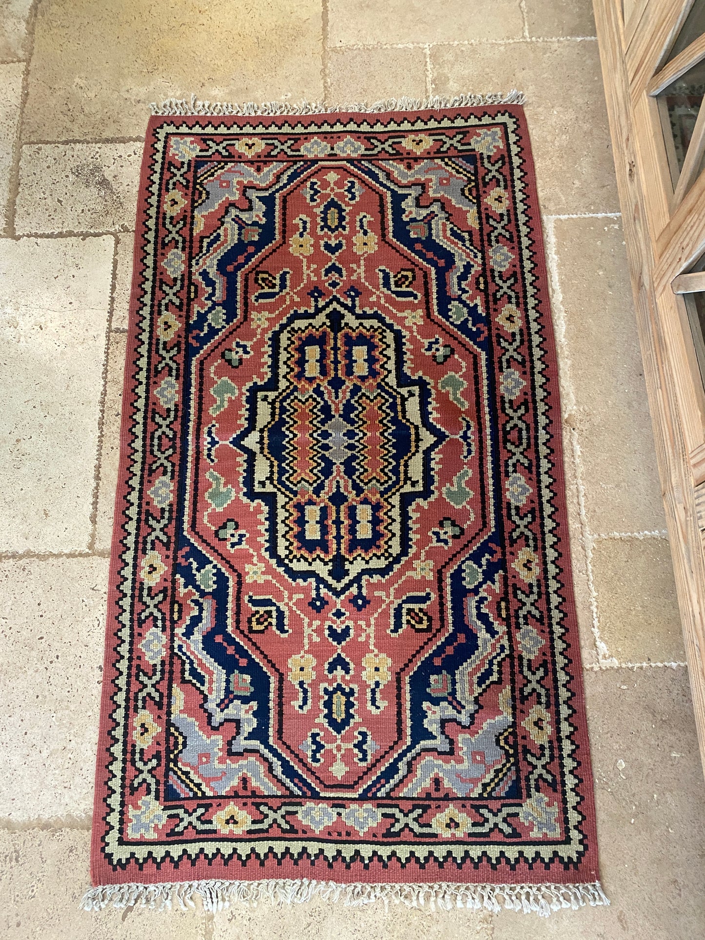 “Simca” Wool Kilim Rug