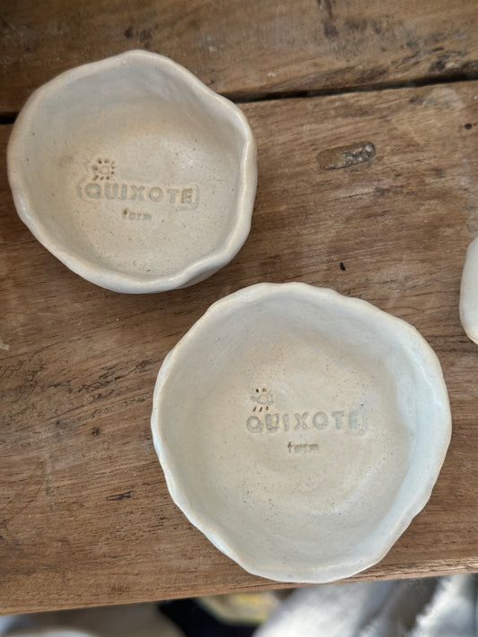 Cream Glazed Mini Cellars