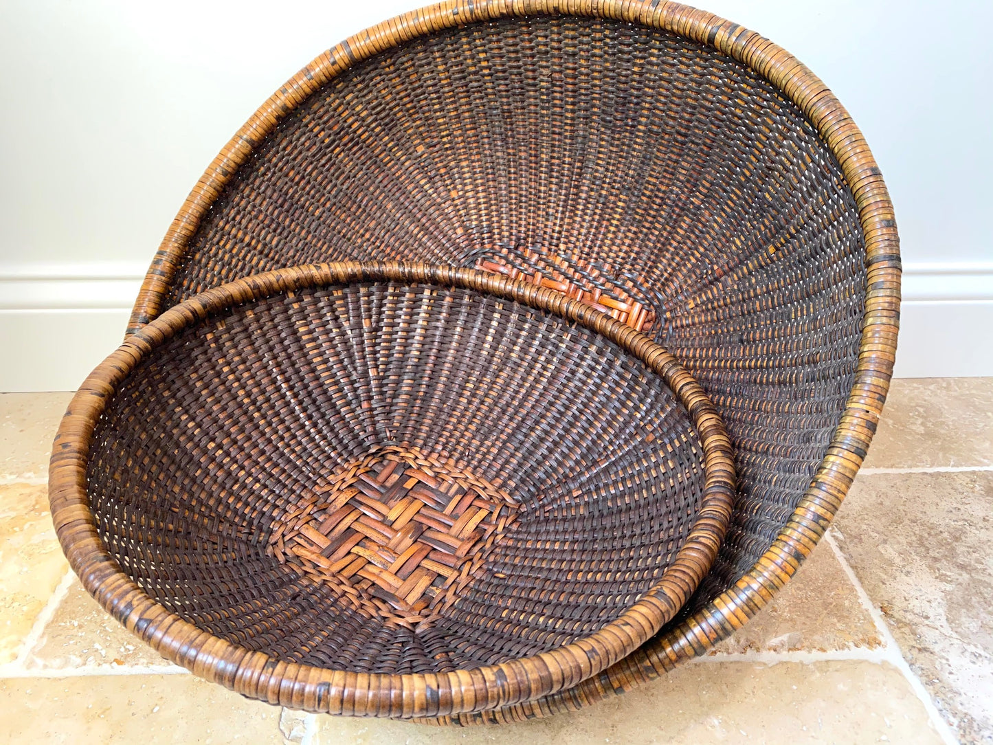 Nesting Basket Bowls, Set of 2
