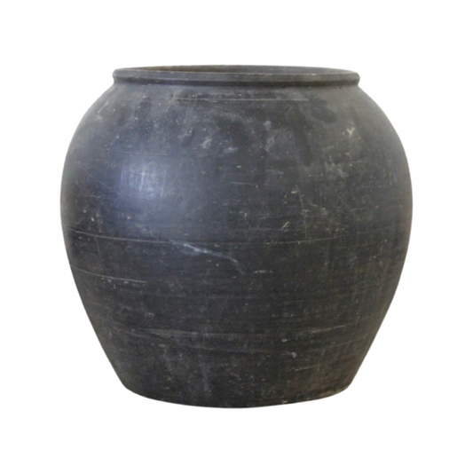 Chinese Water Pot Black Porcelain