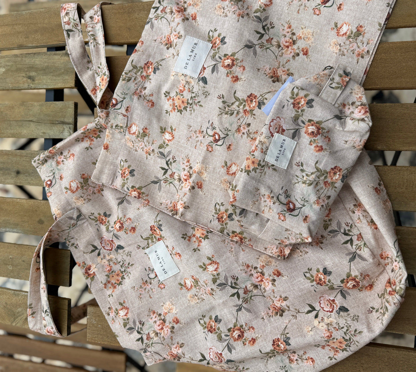 Pink Floral Medium Pouchette Toiletry Bag