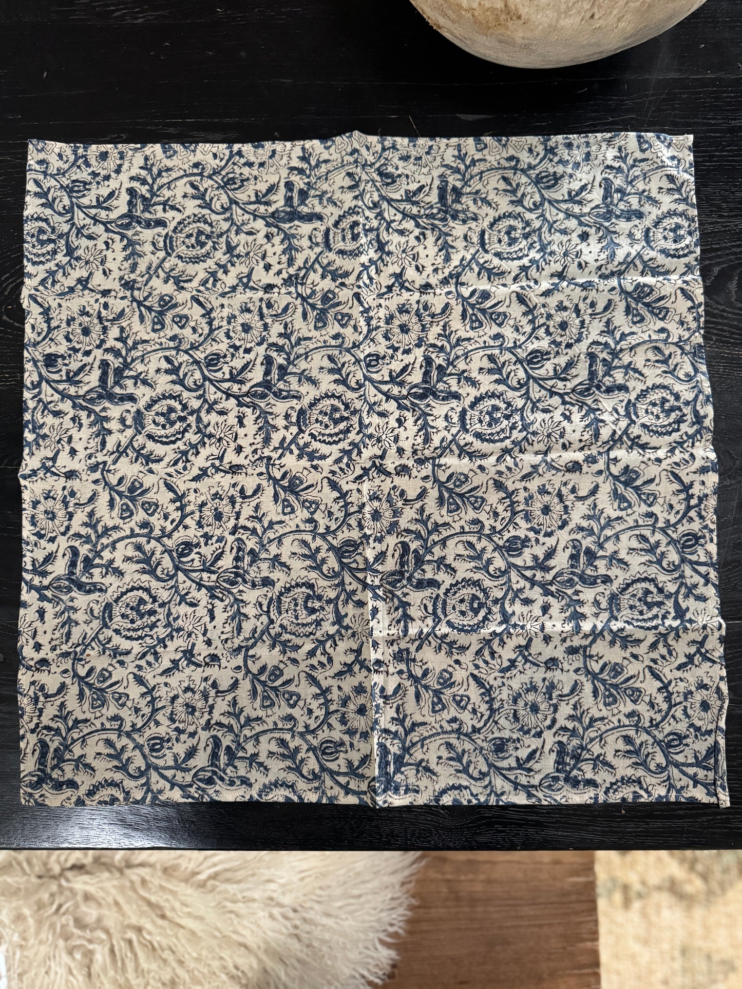 Azure Vine Blockprint Bandana
