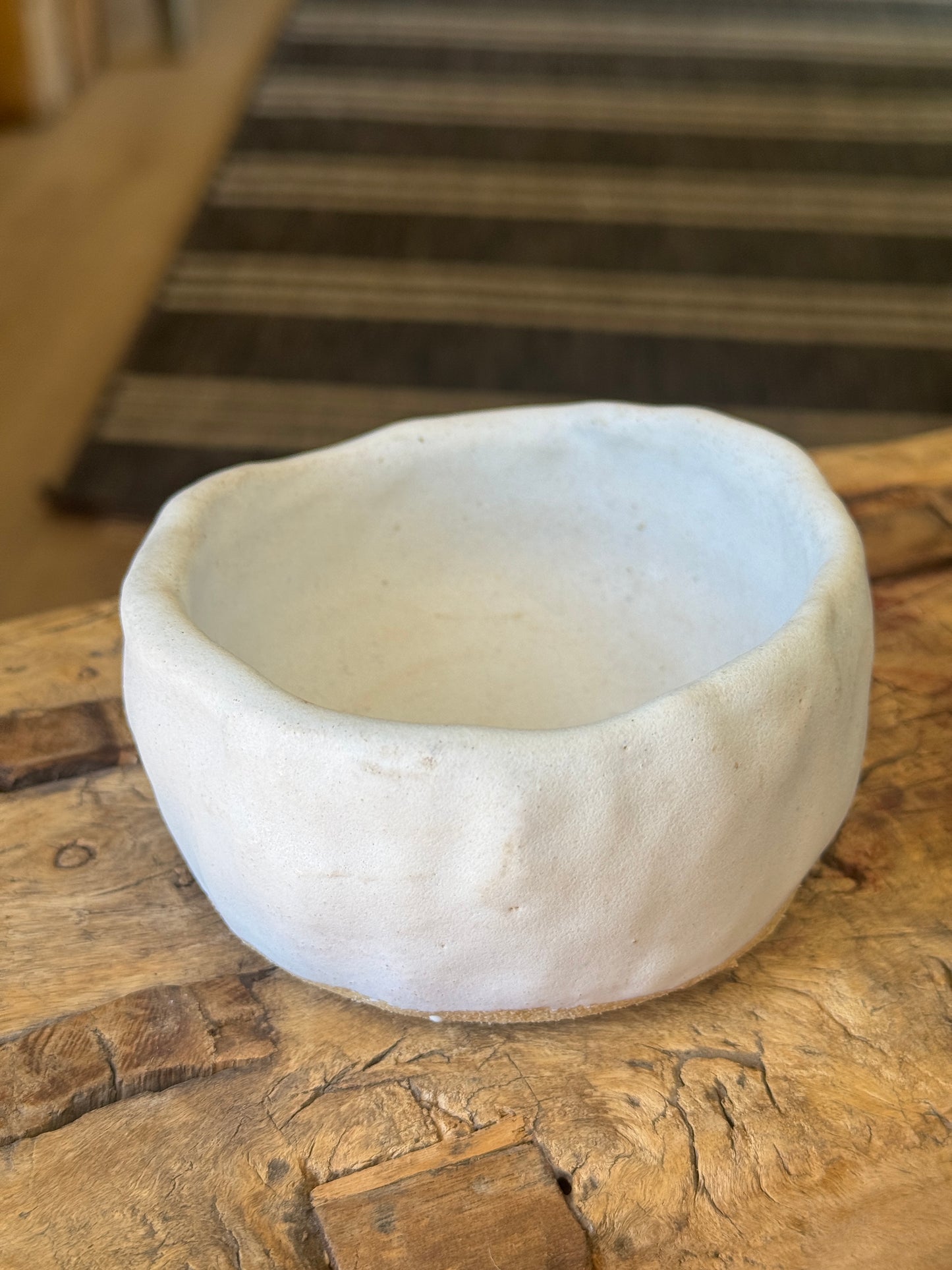 Handmade Ceramic serving bowl and spoon