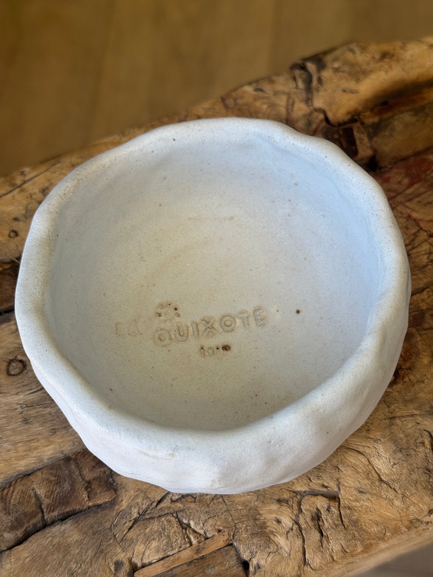 Handmade Ceramic serving bowl and spoon