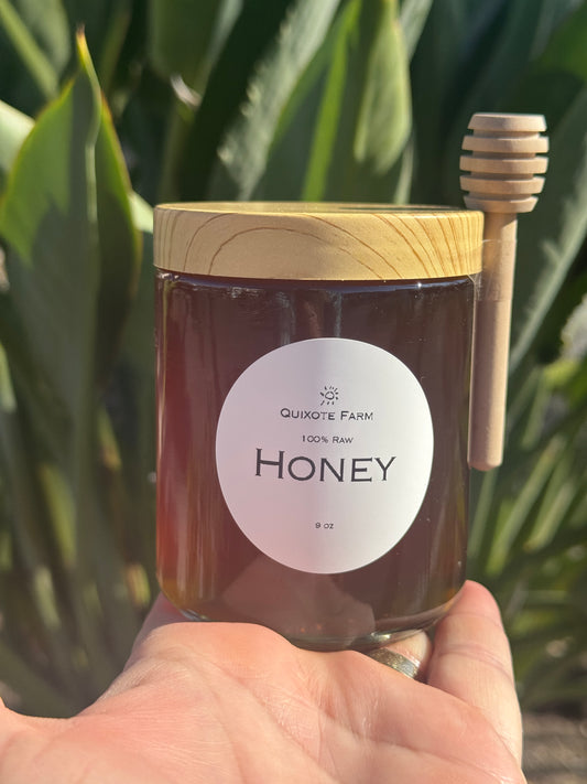 Quixote Farm Raw Honey ￼9 oz