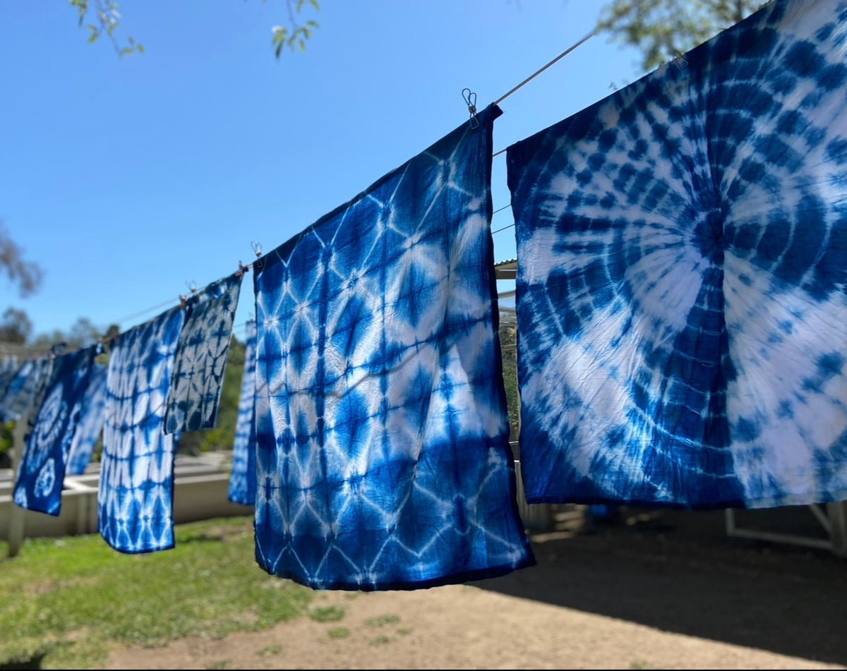 SOLD OUT Quixote Creative: Shibori Indigo Dye Class with Kari Bradberry 9/19
