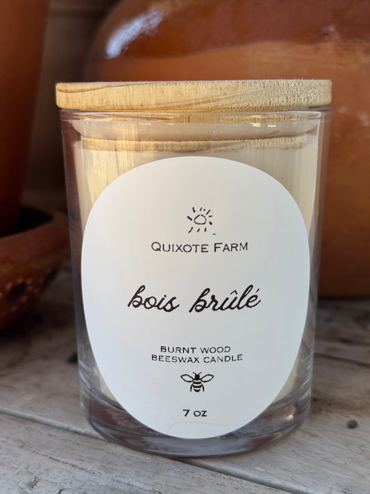 Bois Brule Burnt Wood Beeswax candle