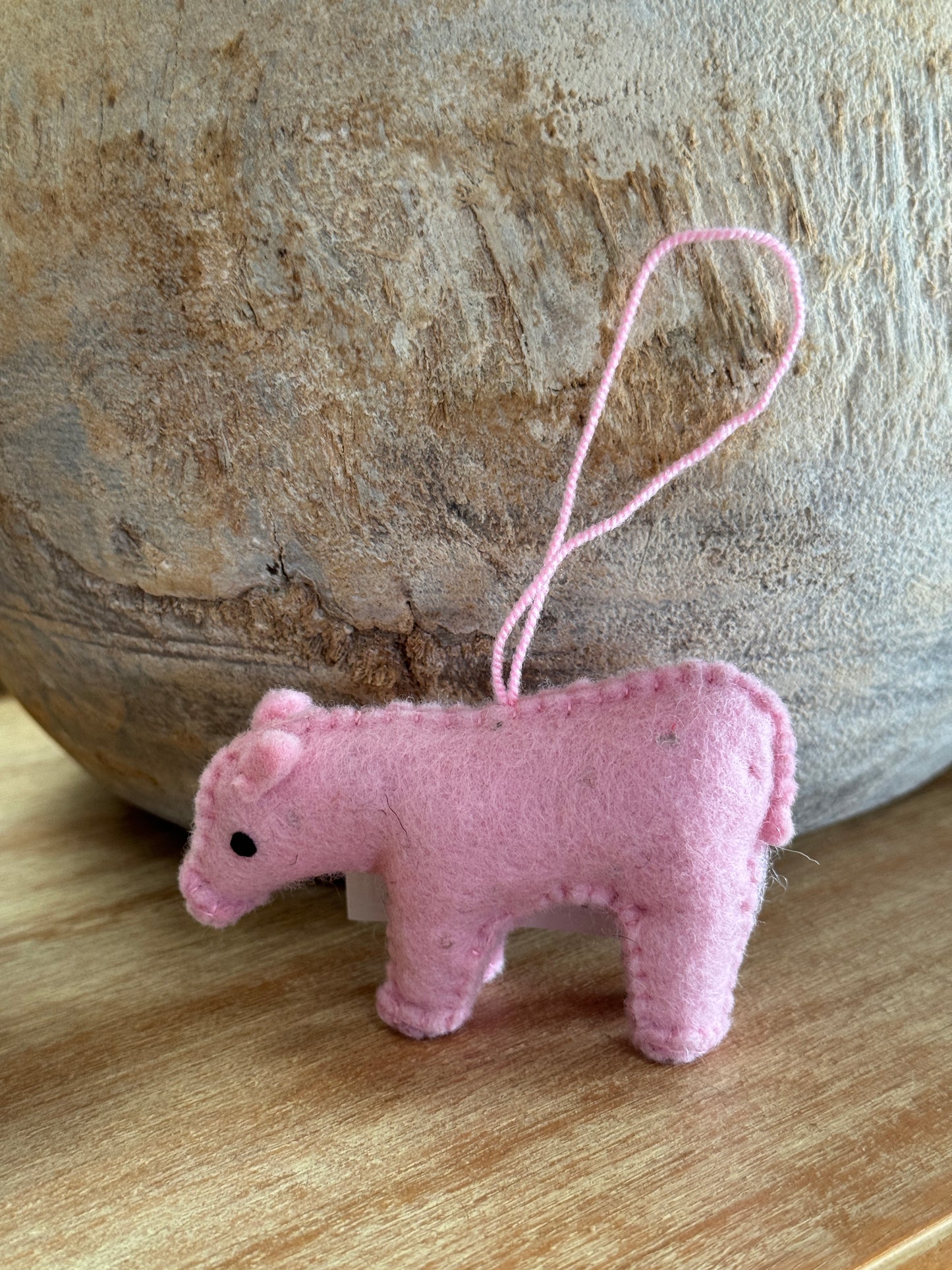 Felt Piggy Ornament