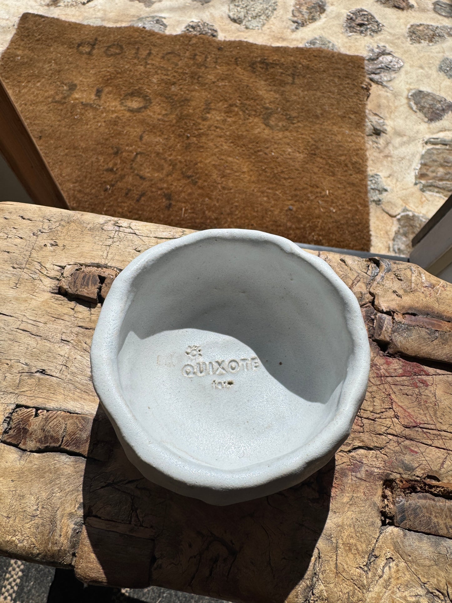 Handmade Ceramic serving bowl and spoon