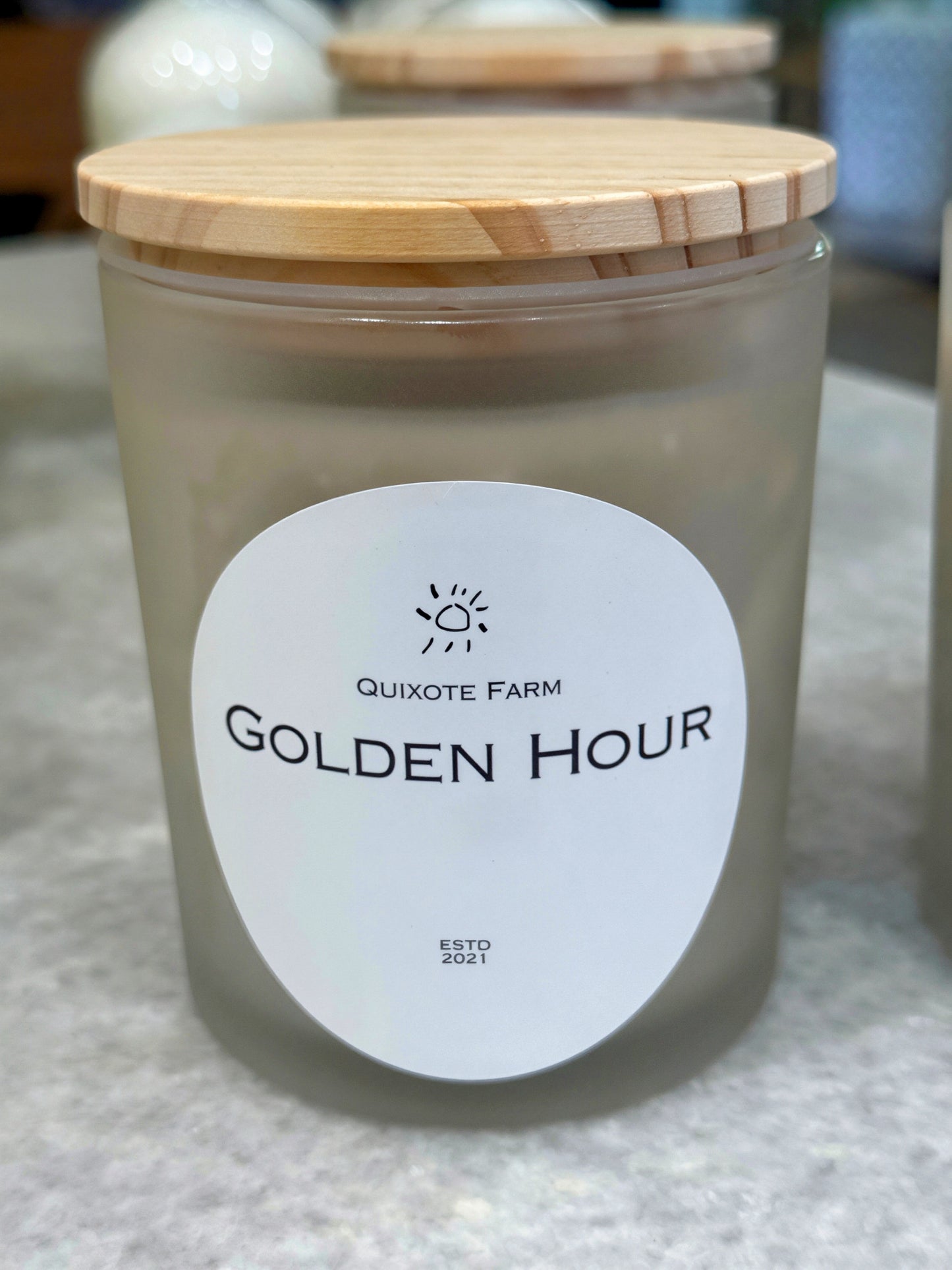 Golden Hour Wood Wick Beeswax Candle