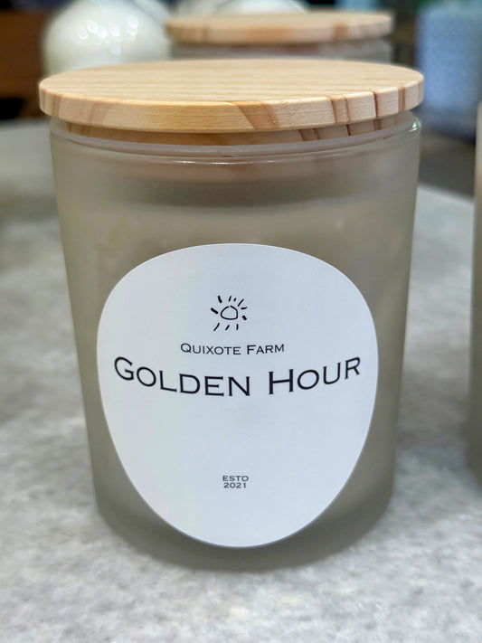 Golden Hour Wood Wick Beeswax Candle