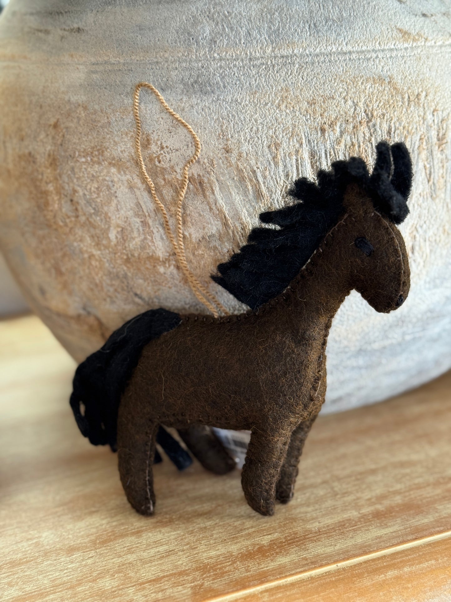 Felt Horse Ornament