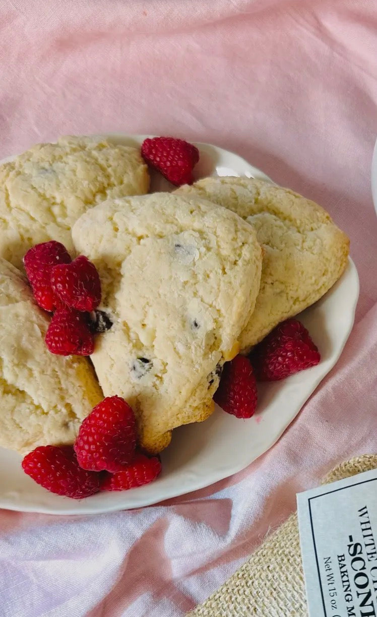 Quixote Farm Raspberry White Chocolate Scone Mix￼