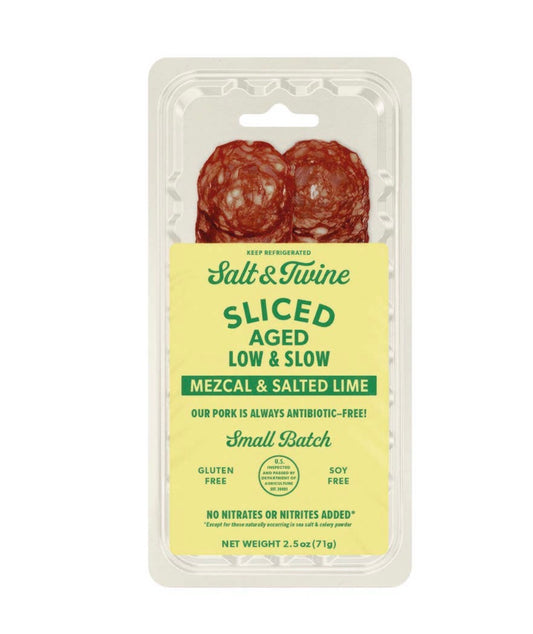 Mezcal & Salted Lime Salami
Pre-Sliced