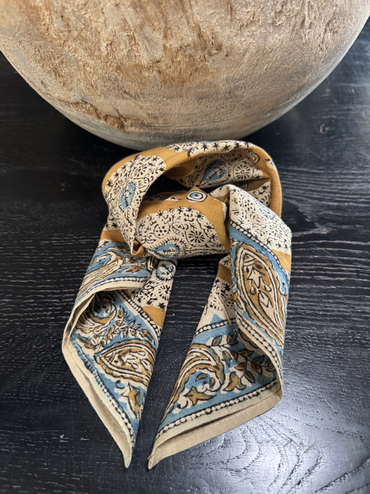 Teardrop Blockprint Bandana