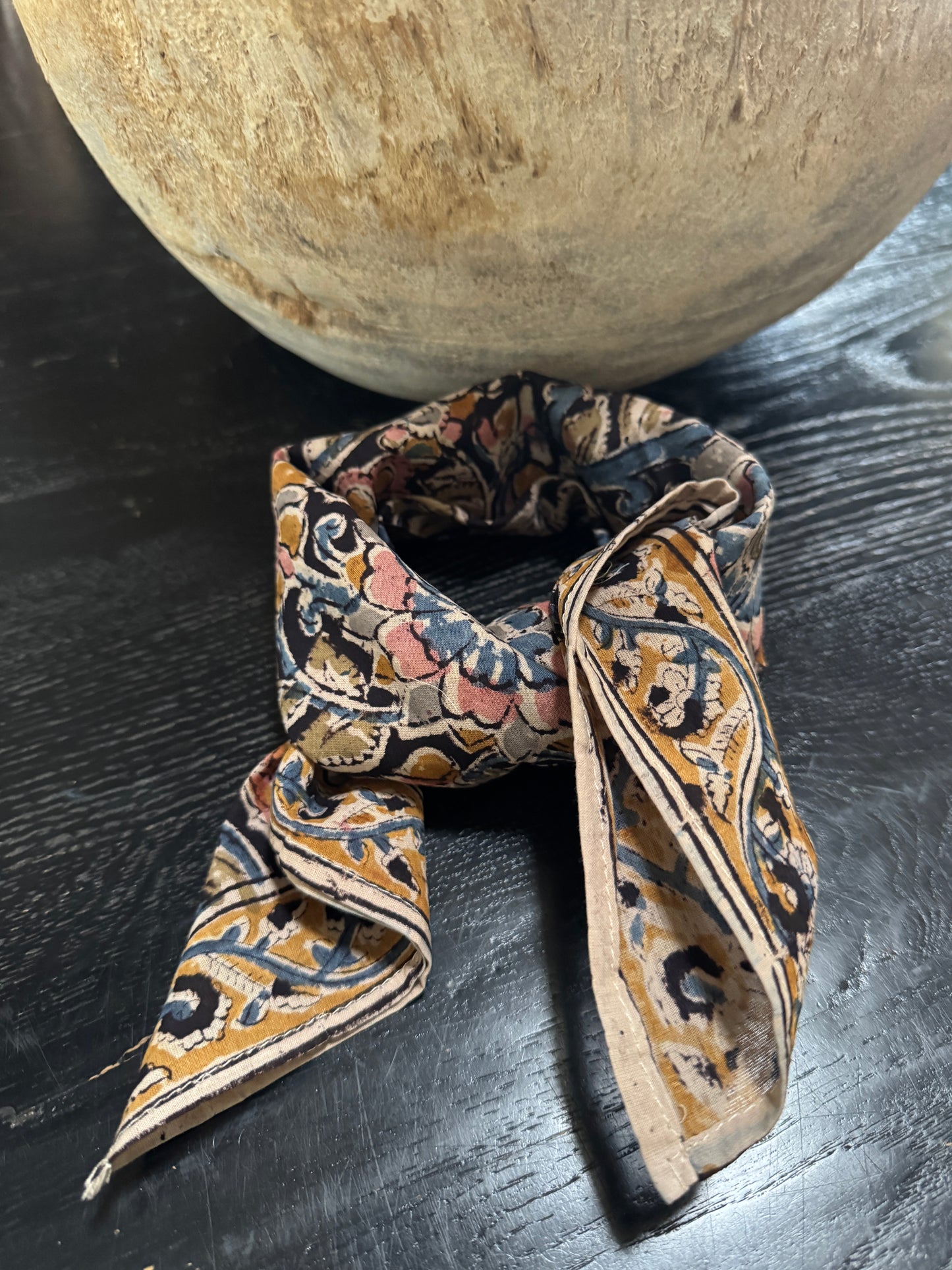 Garden Forest Blockprint Bandana