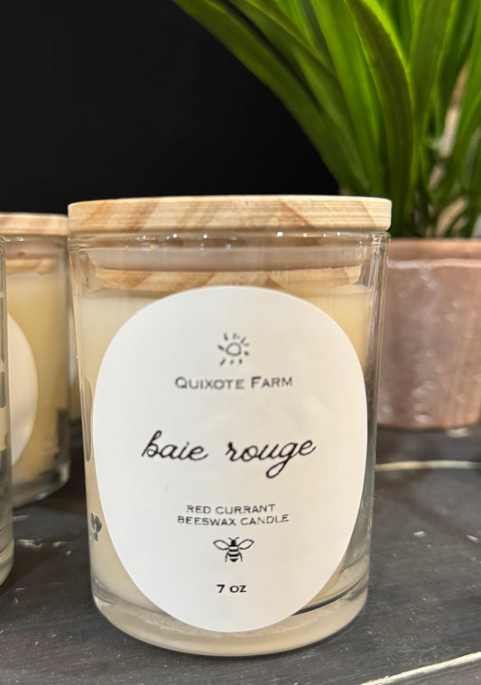 Baie Rouge “Red Currant” Beeswax Candle