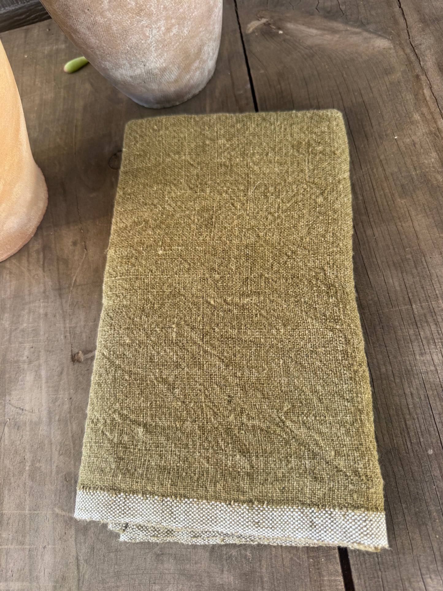Loden Chunky Linen Tea Towel