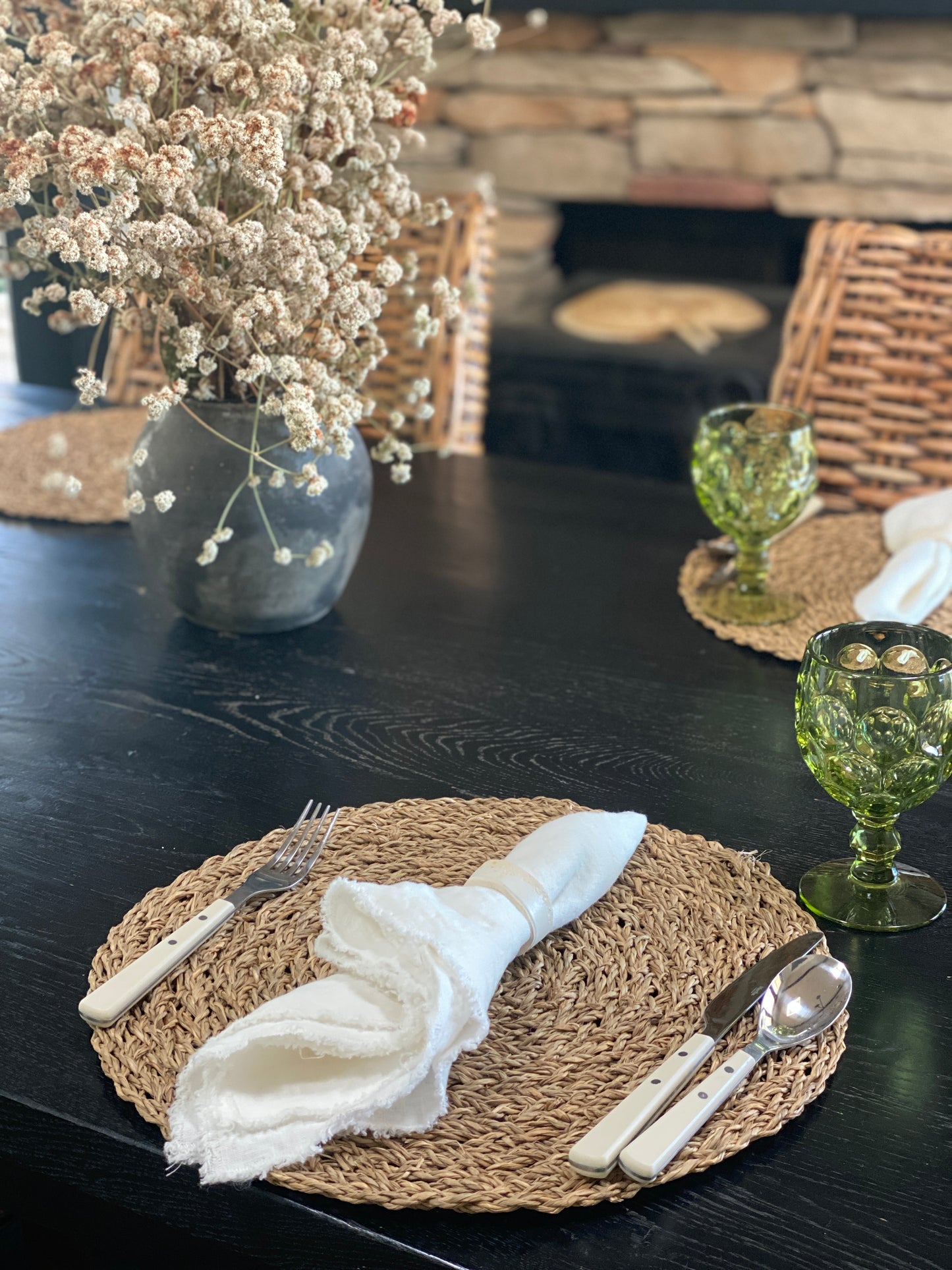 Handmade Ceramic Napkin Rings S/6