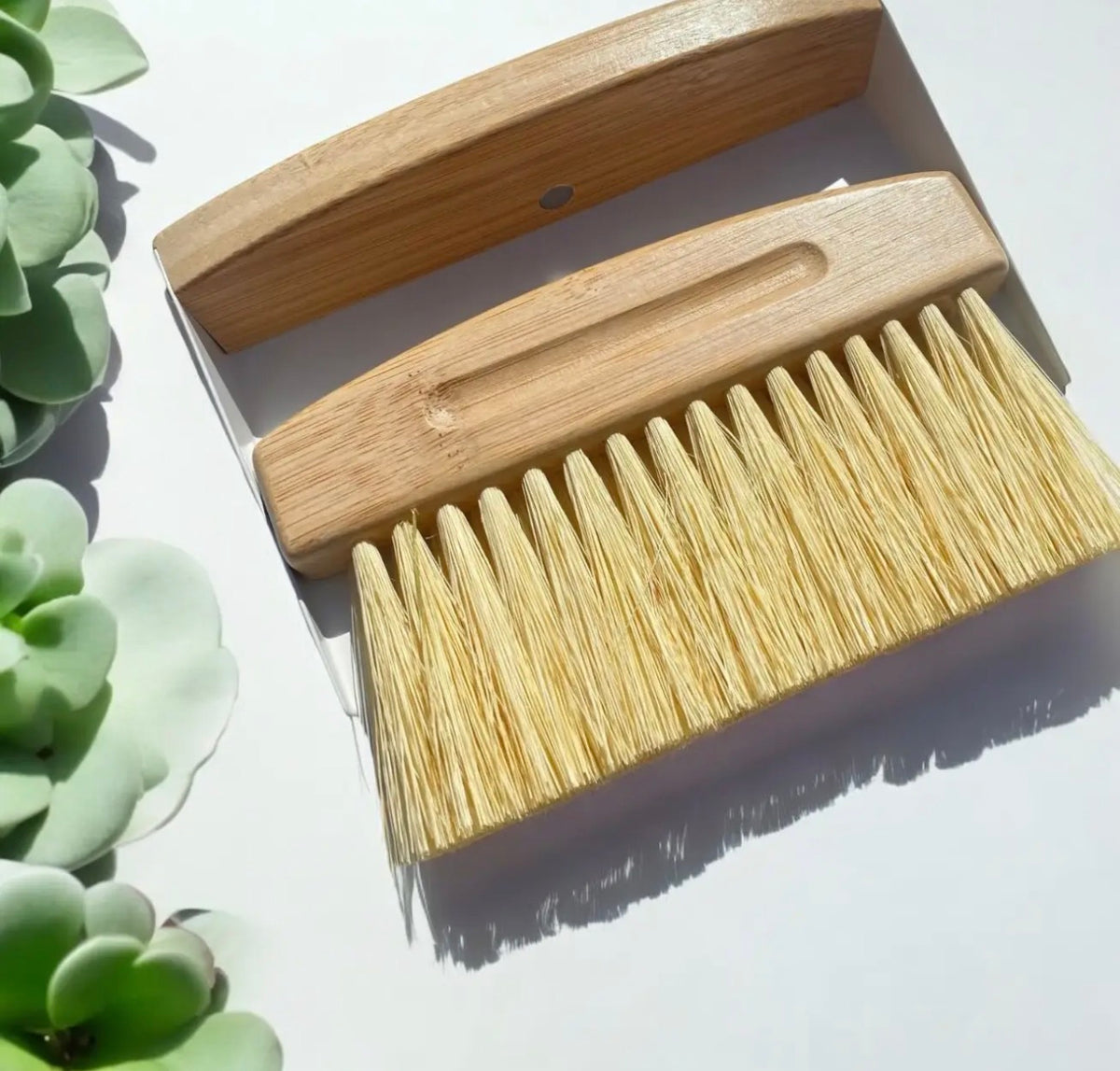 Bamboo Dustpan and Brush set