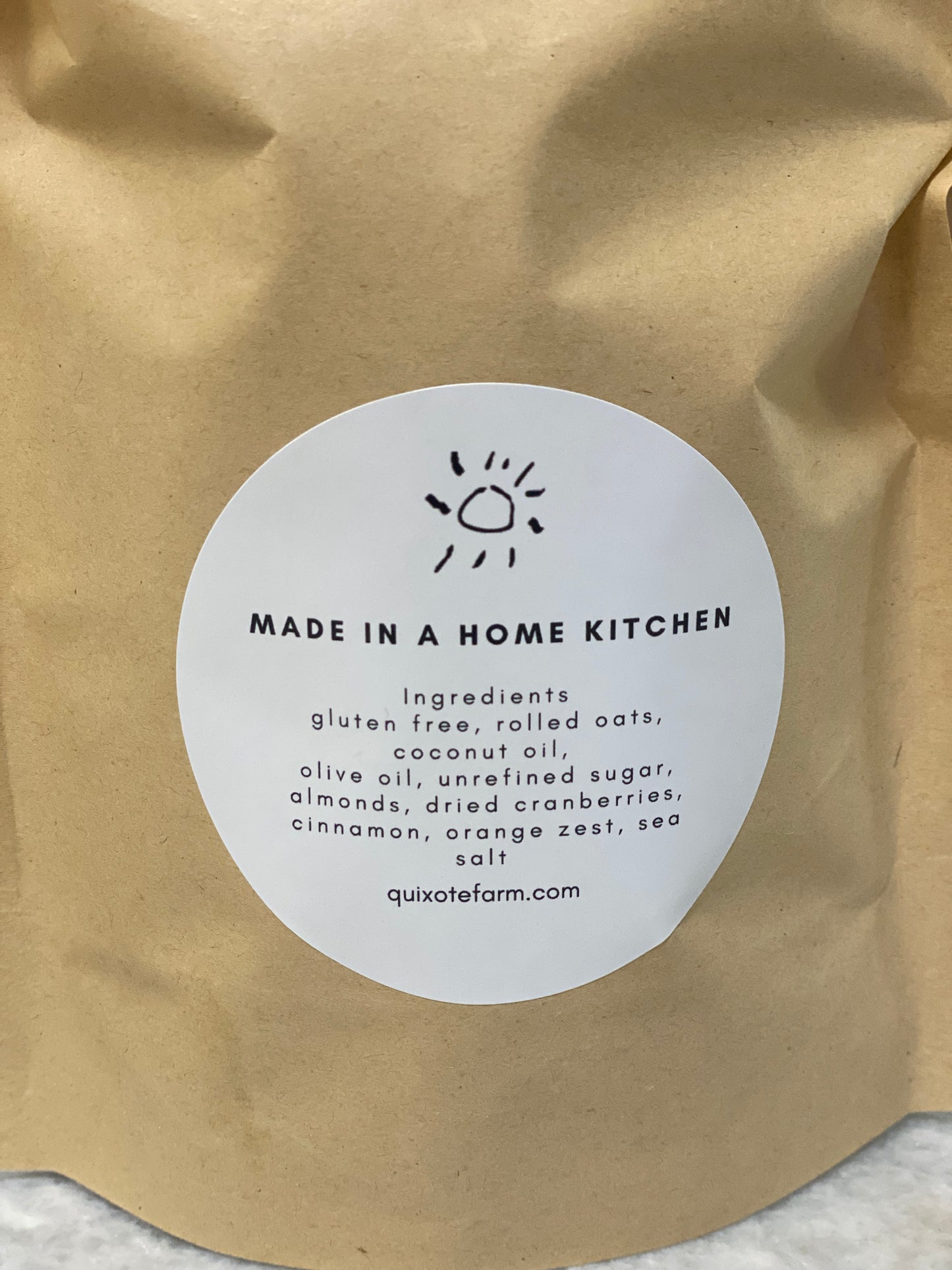 Gluten Free Orange + Cinnamon granola