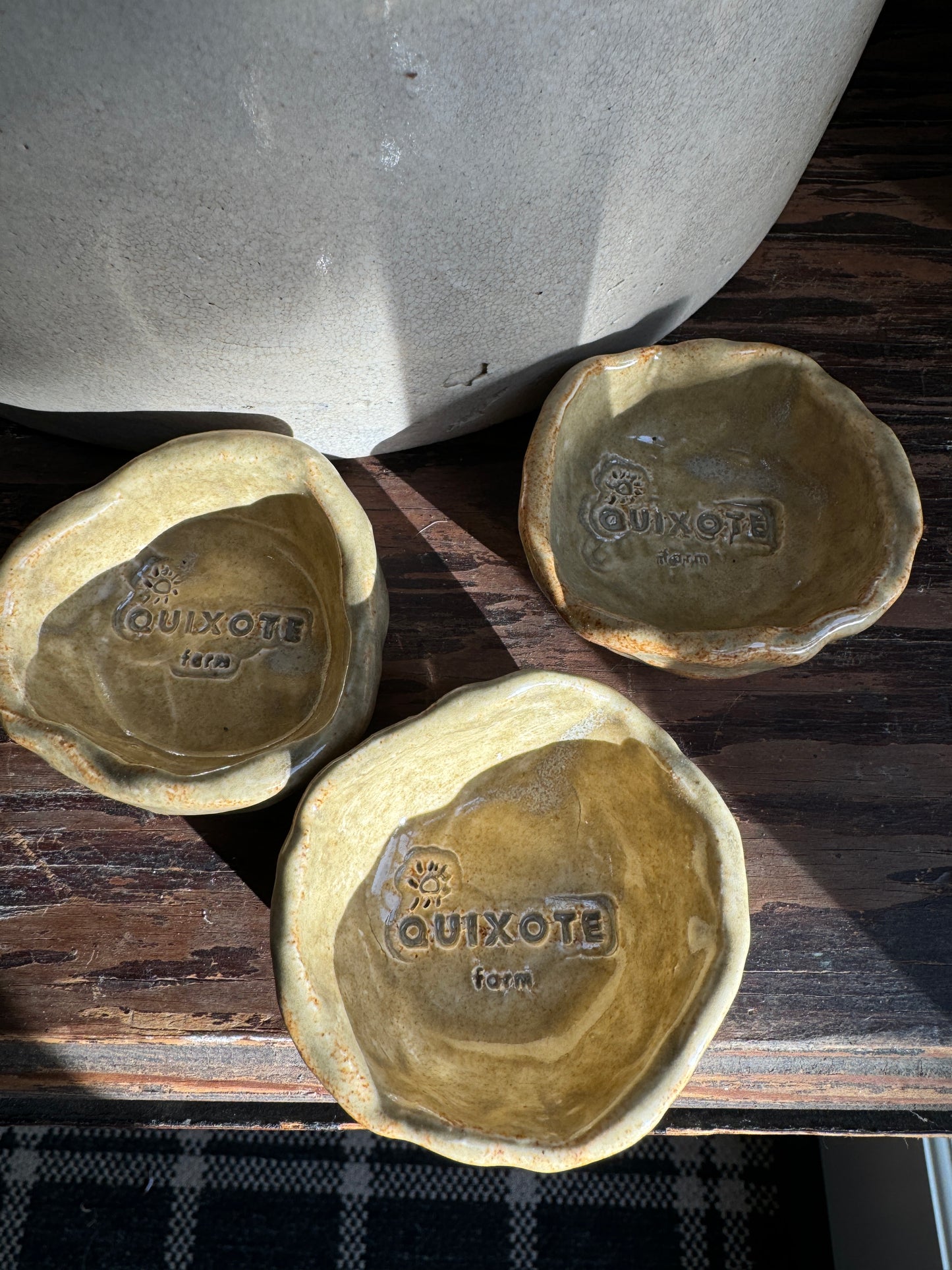 Ochre Glazed Mini Cellars