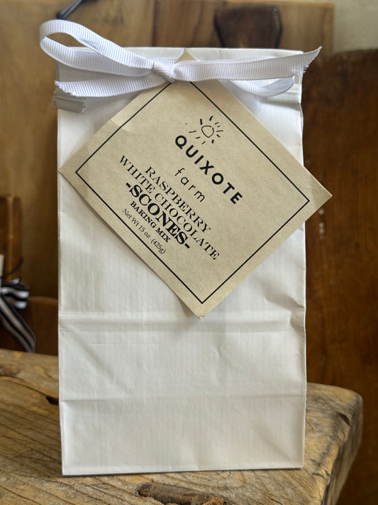 Quixote Farm Raspberry White Chocolate Scone Mix￼