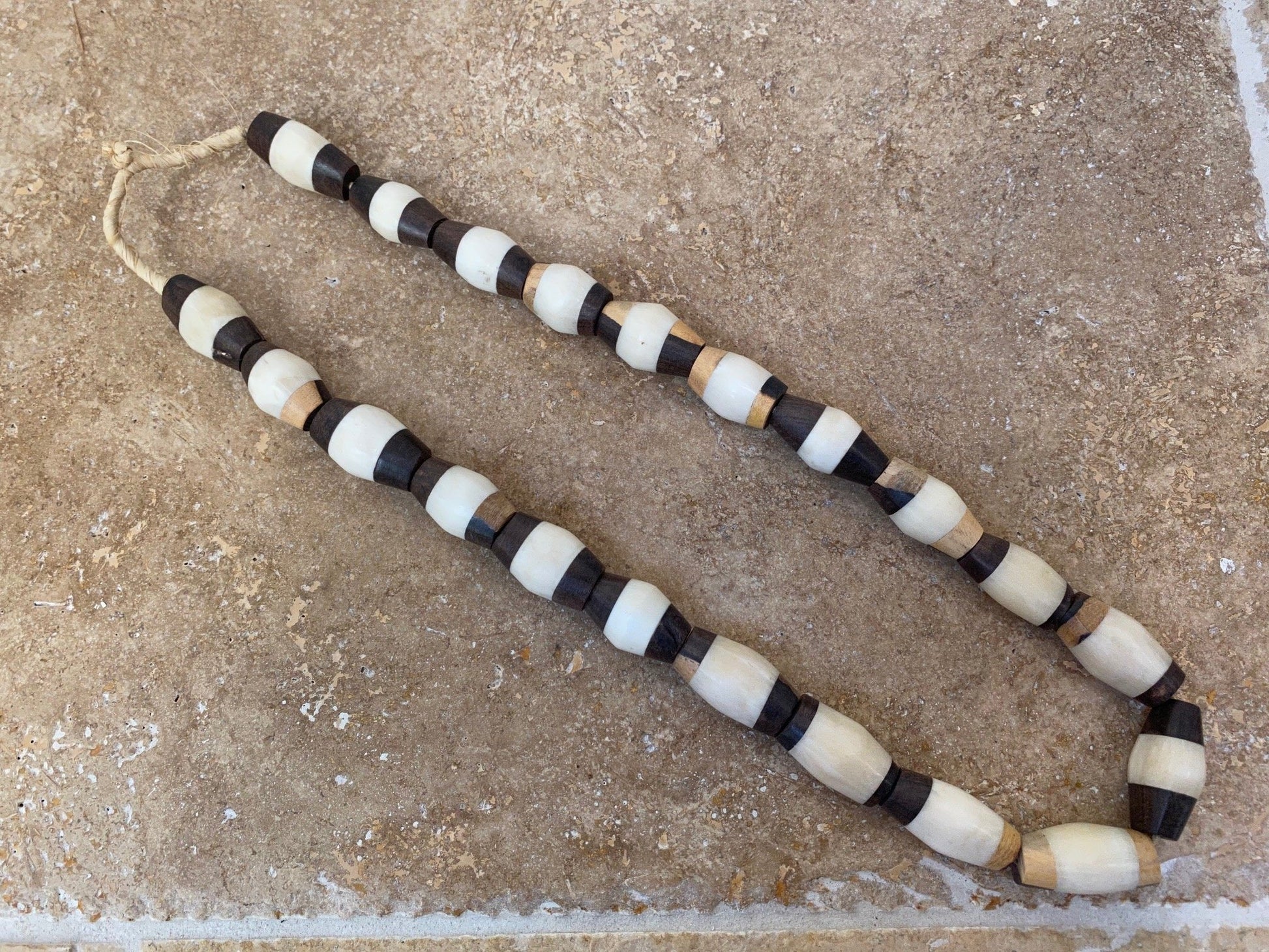Tri-color African beads Home decor