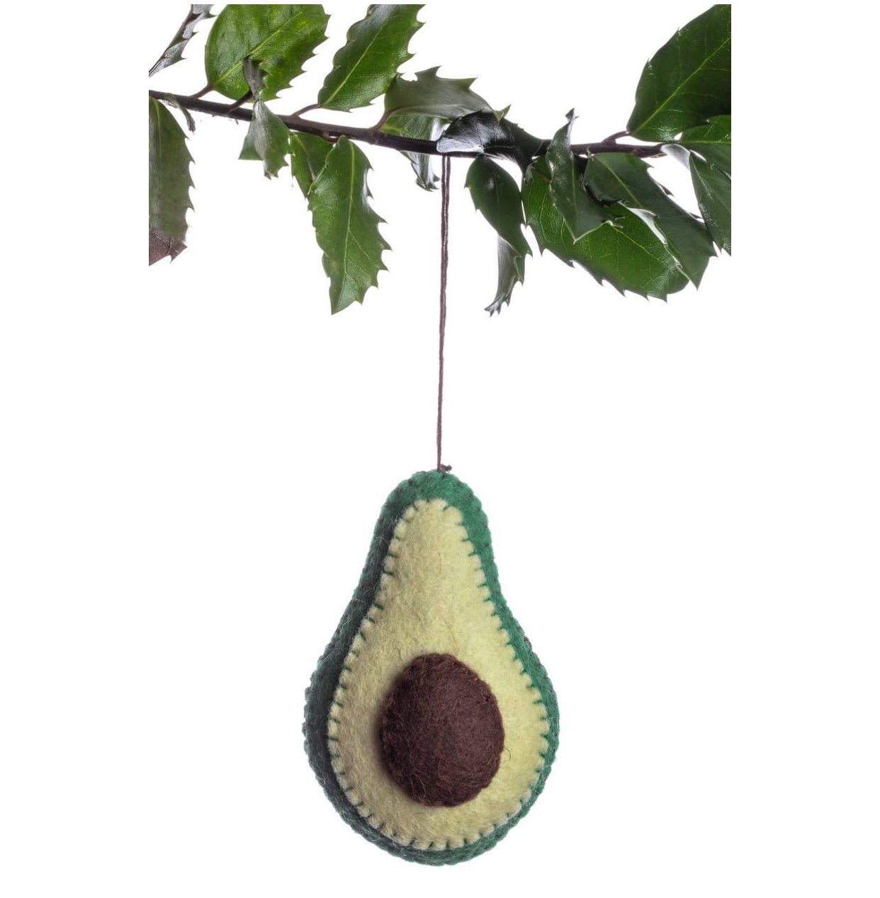 Felt Avocado Ornament