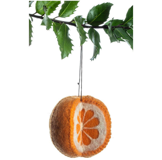 Felt Orange Ornament