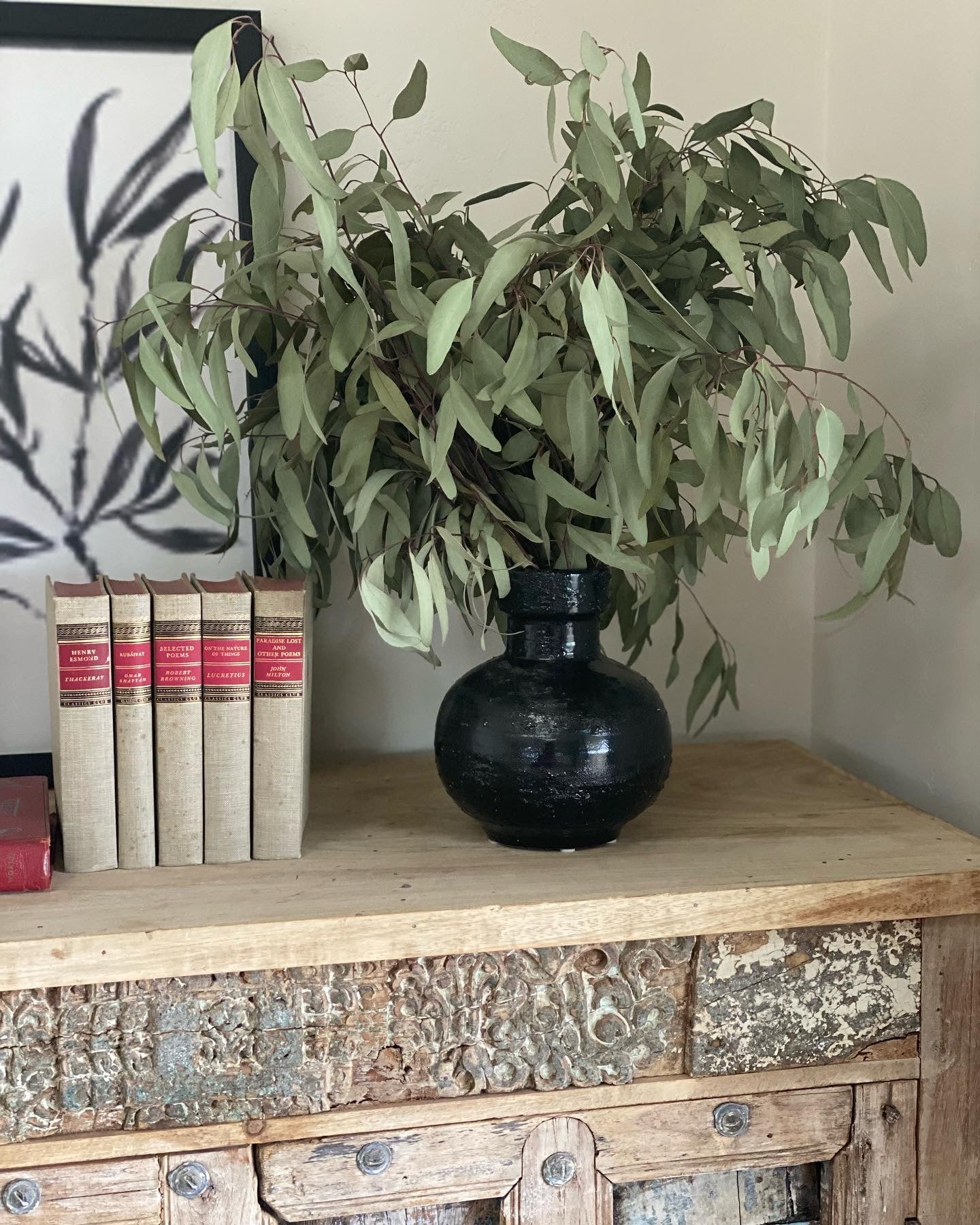 Black Glazed Vase